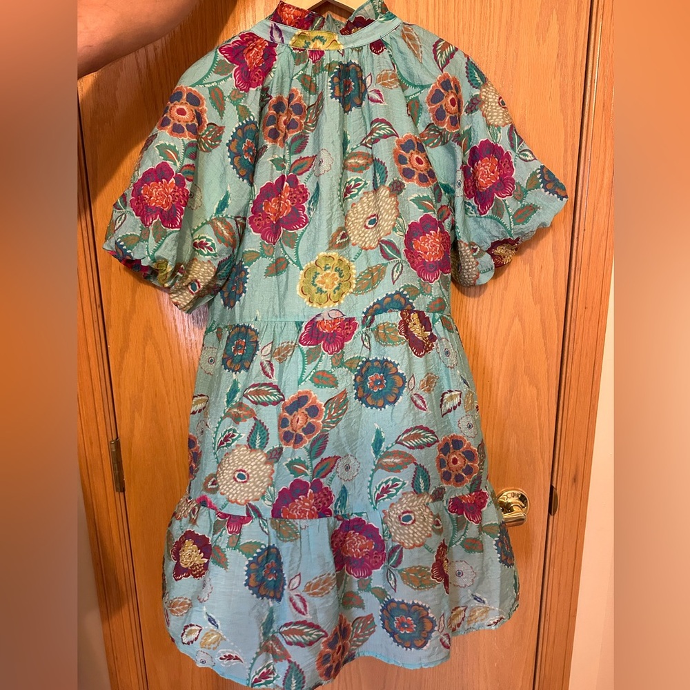 Thml - Hibiscus Puff Sleeve Floral Dress - Picture 5 of 7